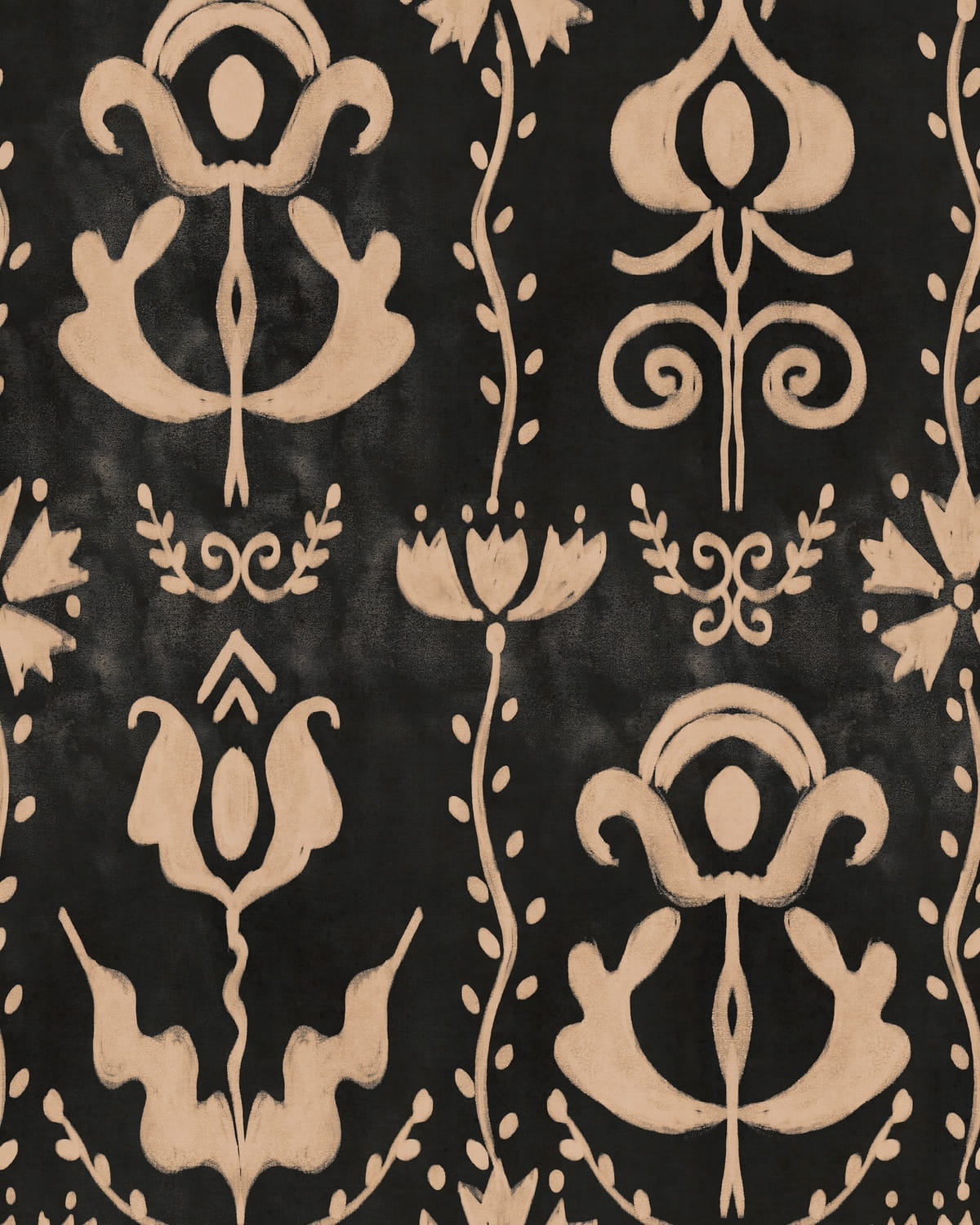 Tapete Grandma's Stencil - Anthracite