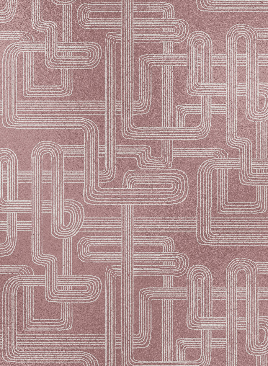 Wandbild Gatsby Metallics - Rose