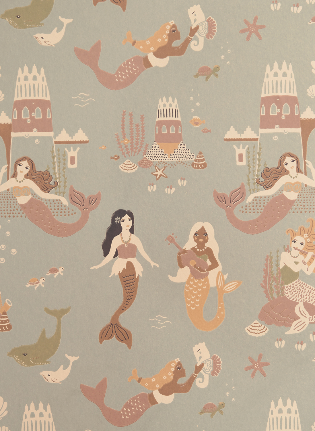 Tapete Mermaid Reef - Ocean Blue