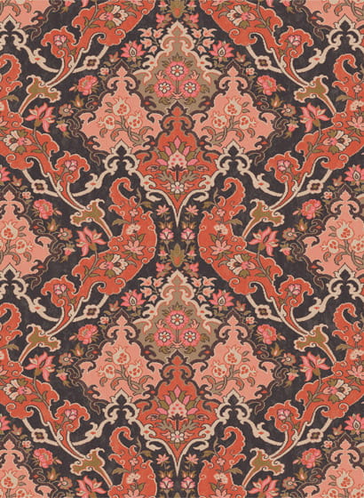 Tapete Pushkin - Red & Coral