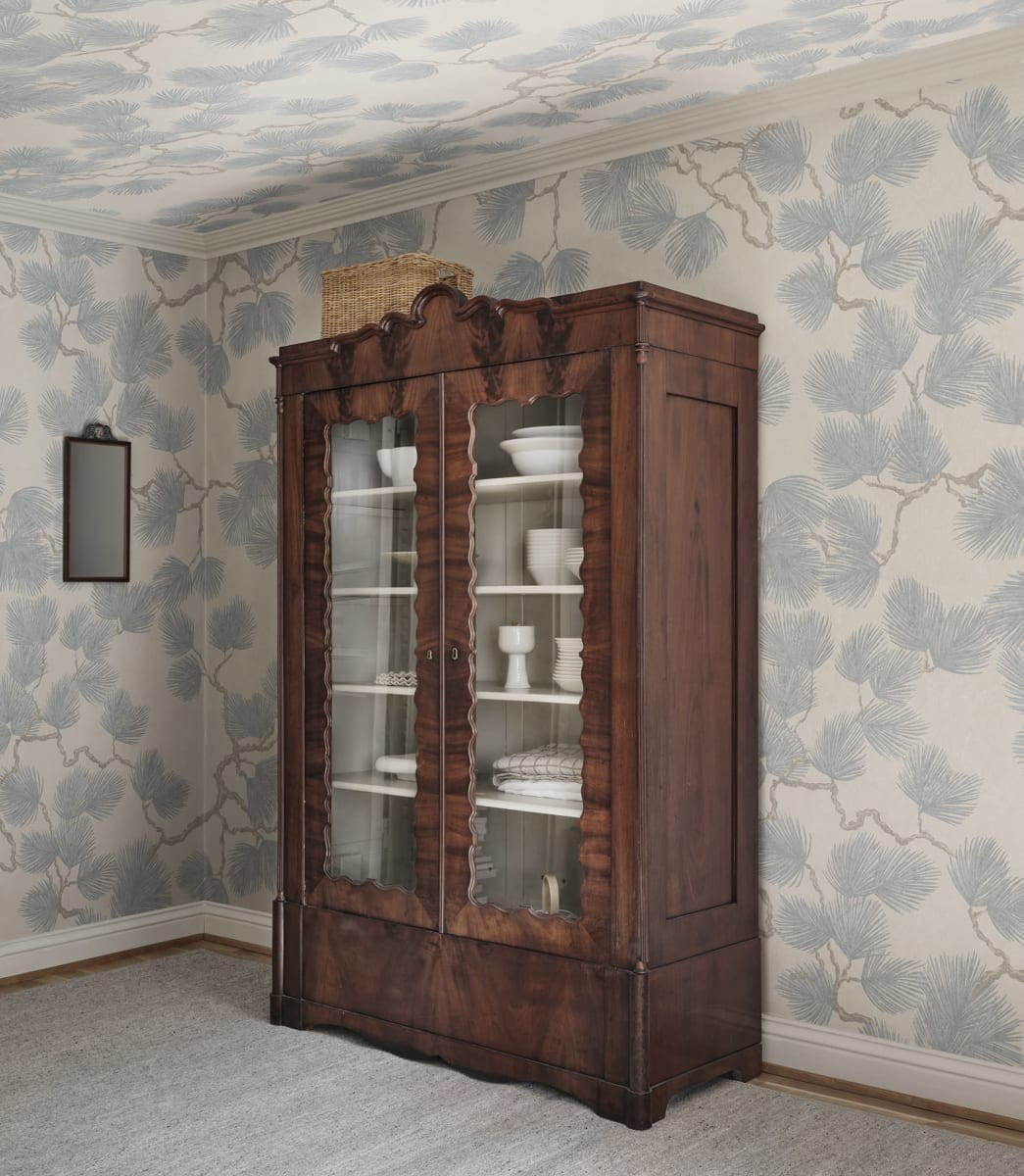 Wandbild Pine Mural - Misty Blue