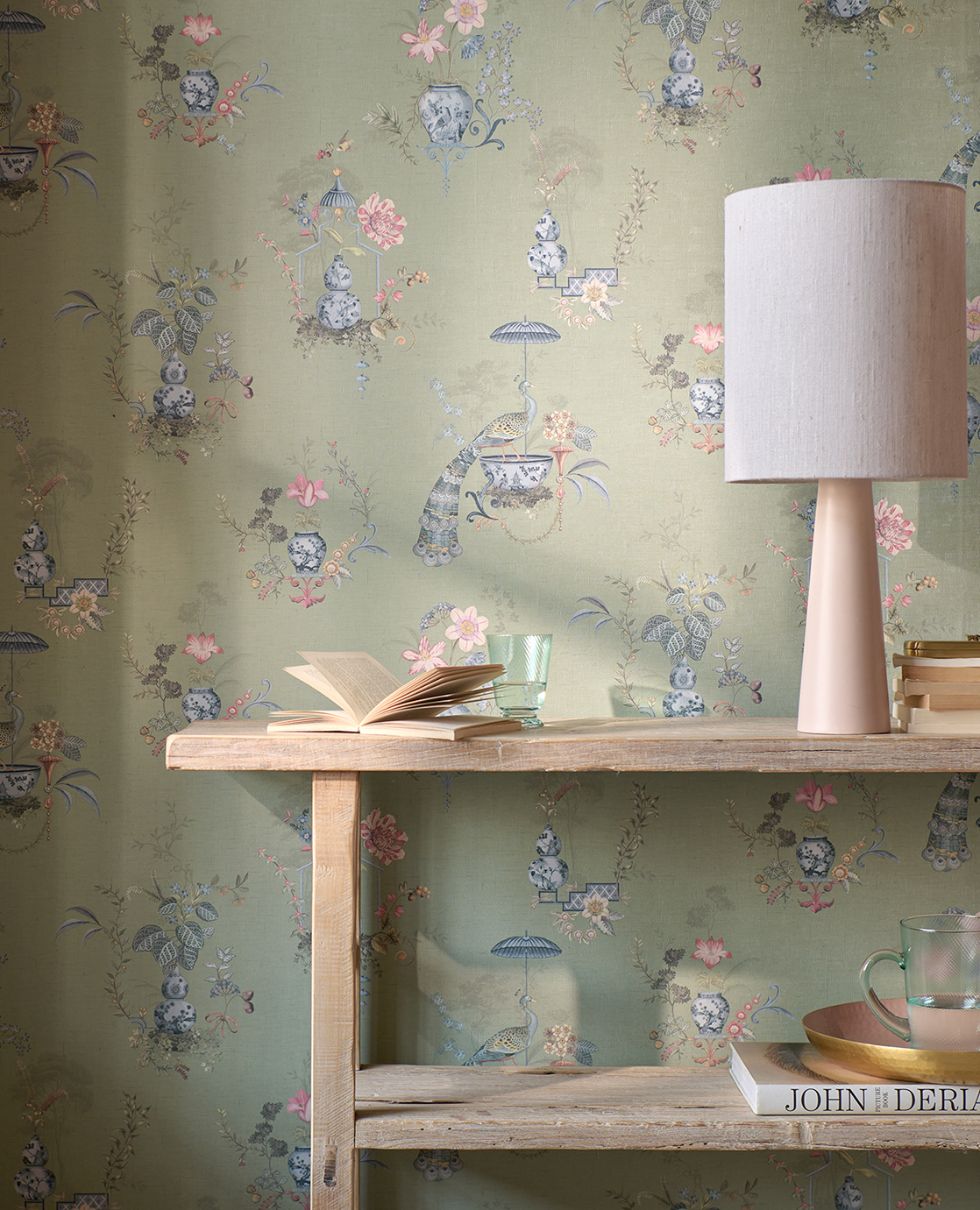 Tapete Chinese Porcelain - Light Green