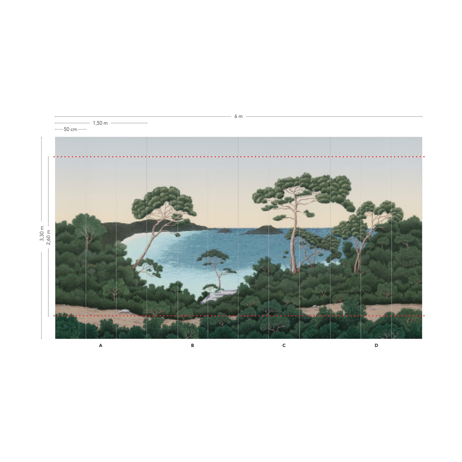 Wandbild Port Cros - Original Panel A