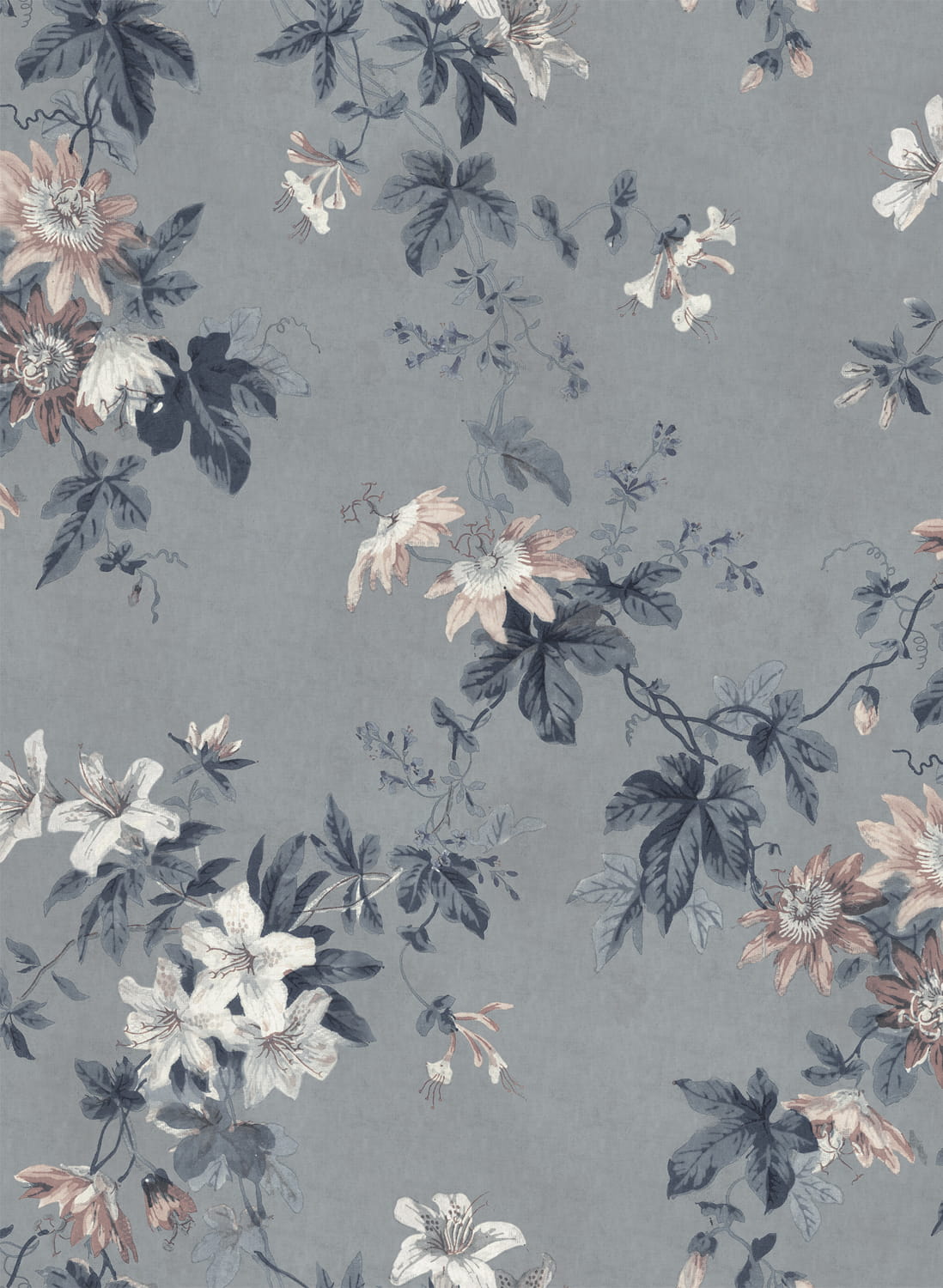 Wandbild Faded Passion - Misty Blue