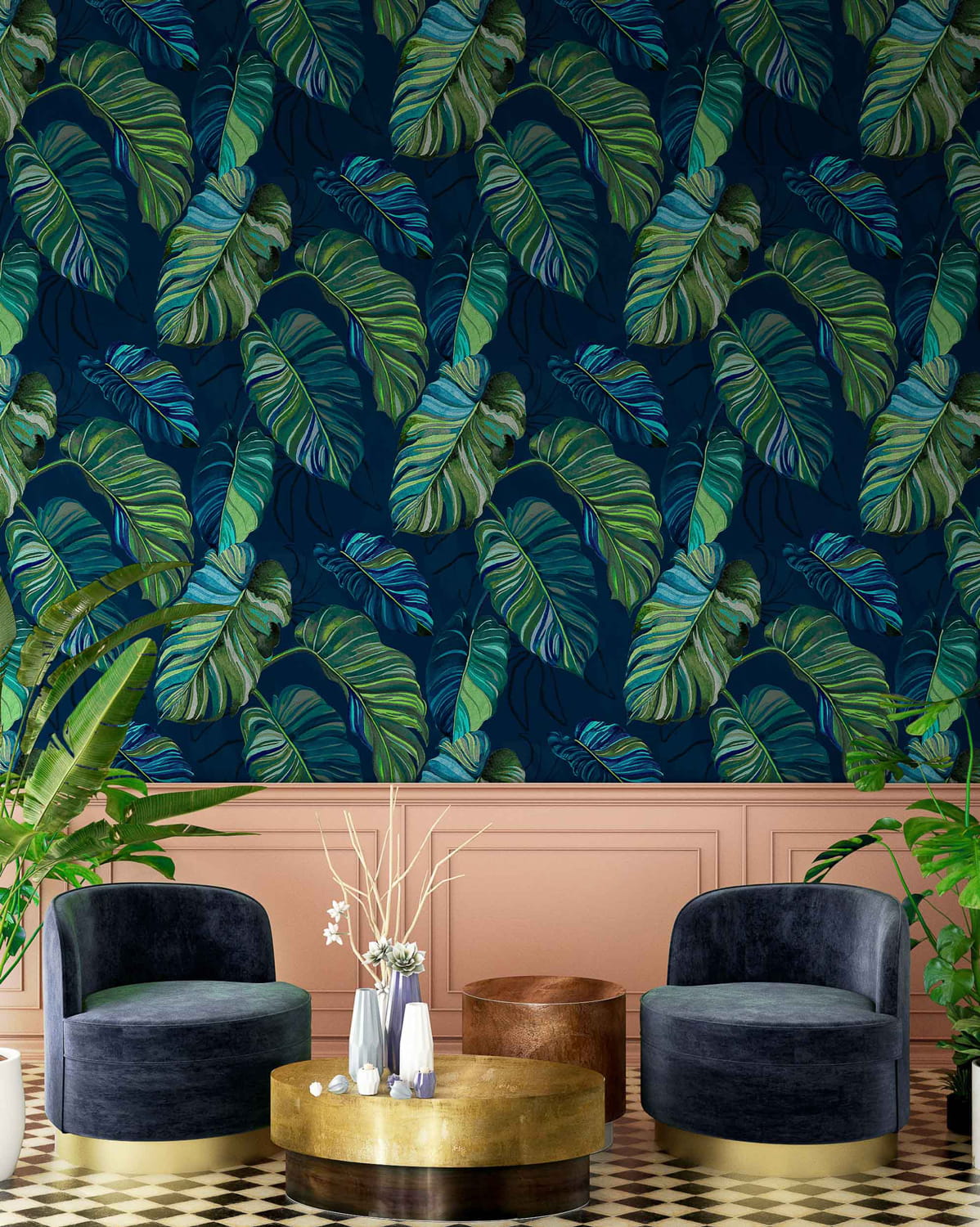Tapete Carioca - Navy