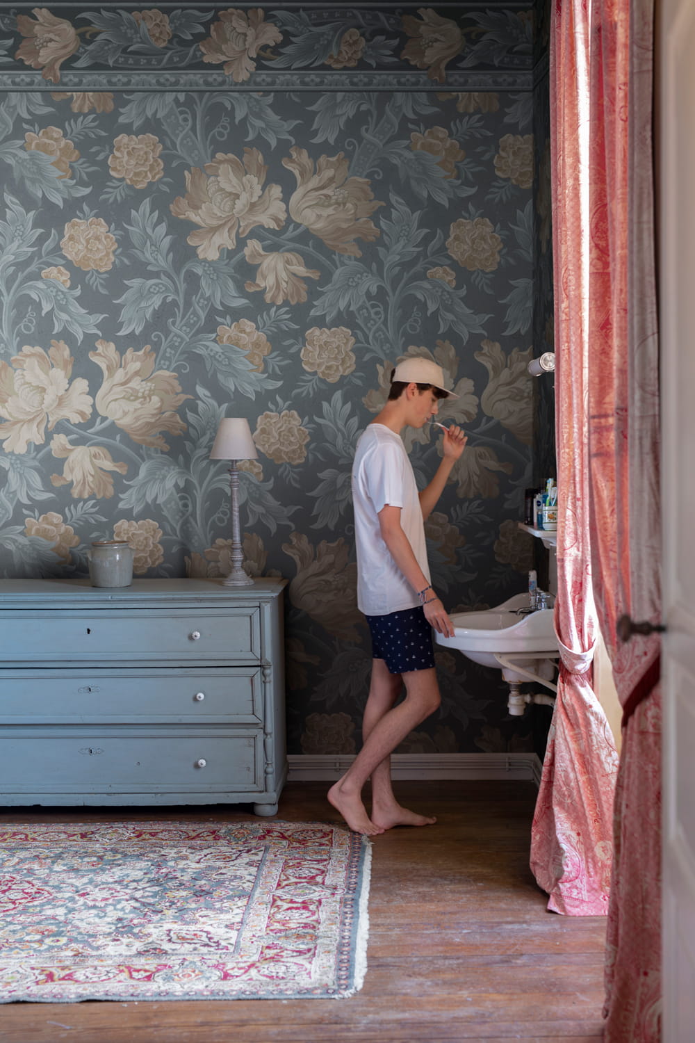 Wandbild Esther - Misty Blue
