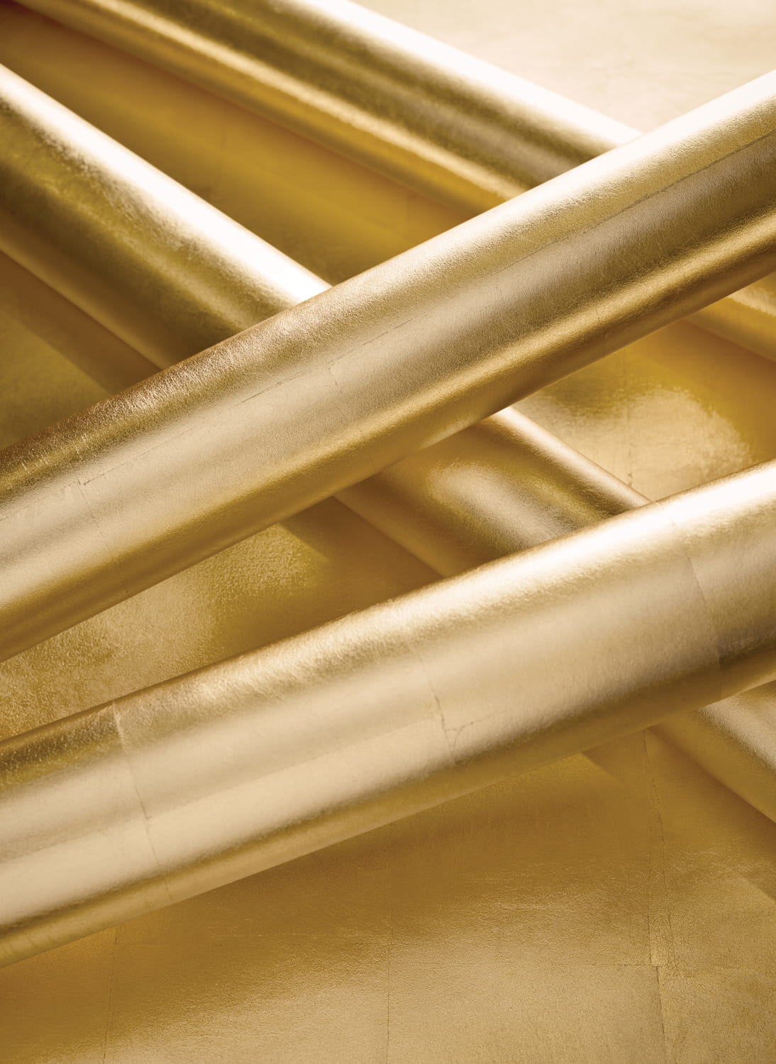 Tapete Metal Leaf - Metallic Gold