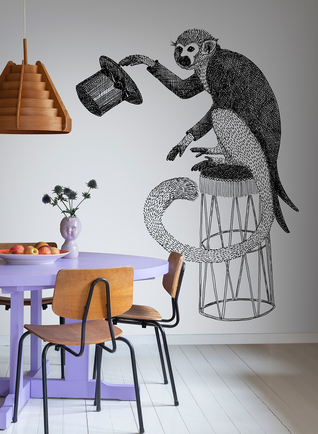 Wandbild Circus Animal Mr Monkey