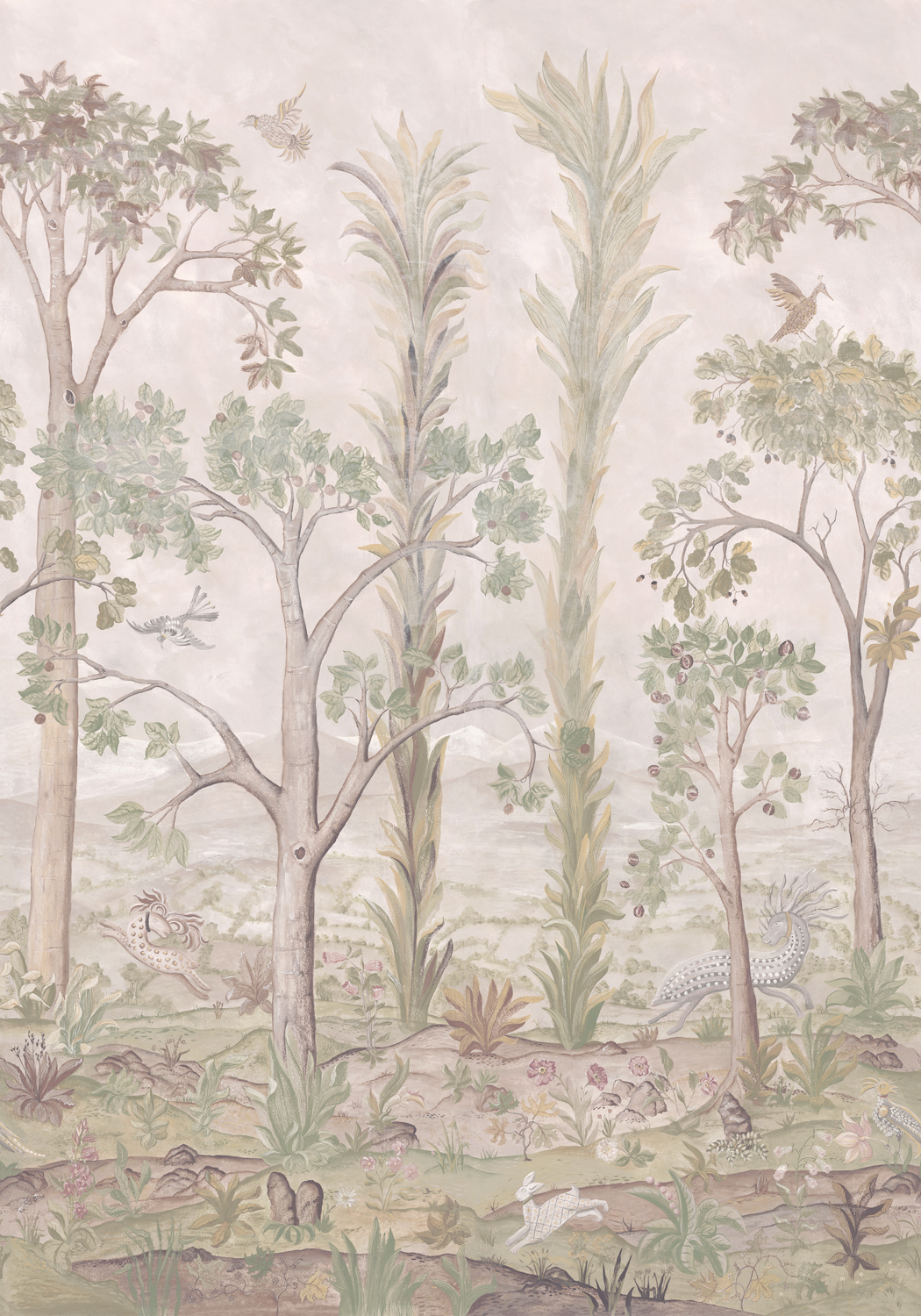 Wandbild Tall Trees - Soft Green