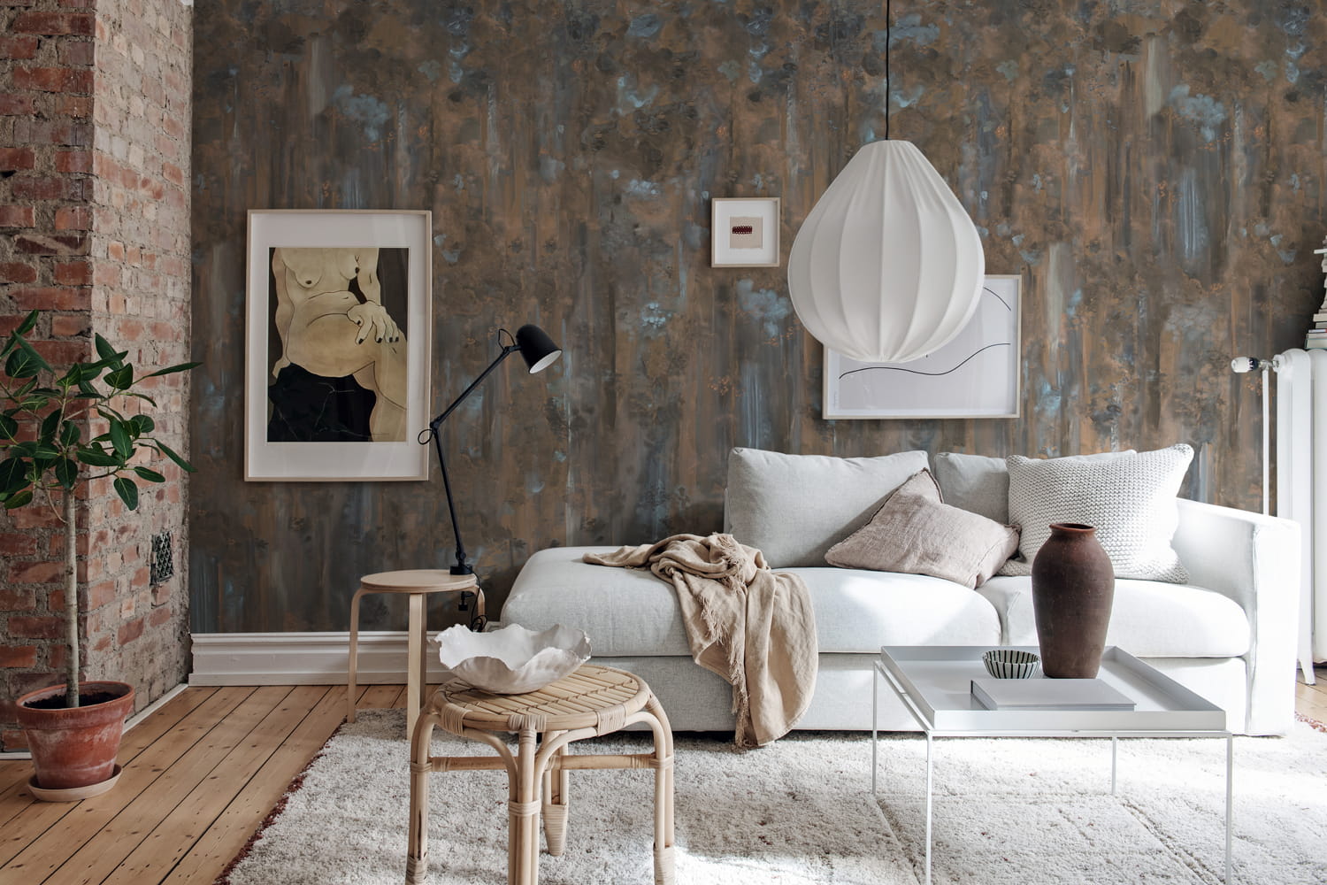 Wandbild Deva - Rust