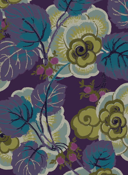 Papier peint Suzanne - Violet