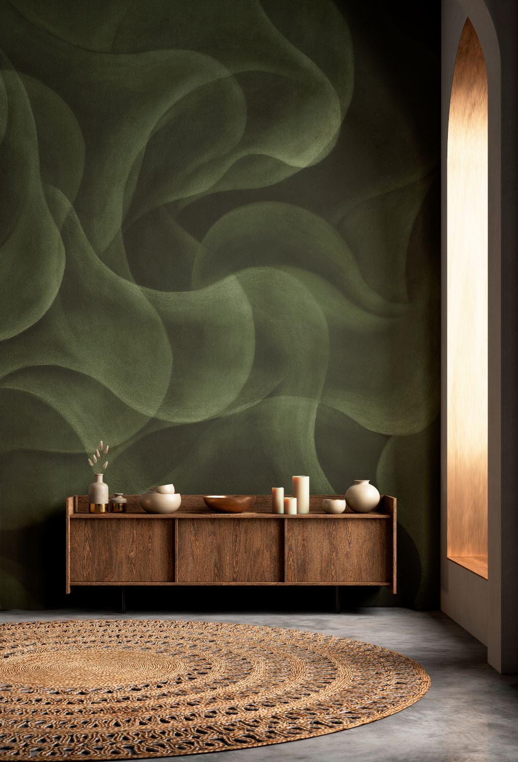 Wandbild My Cave - green
