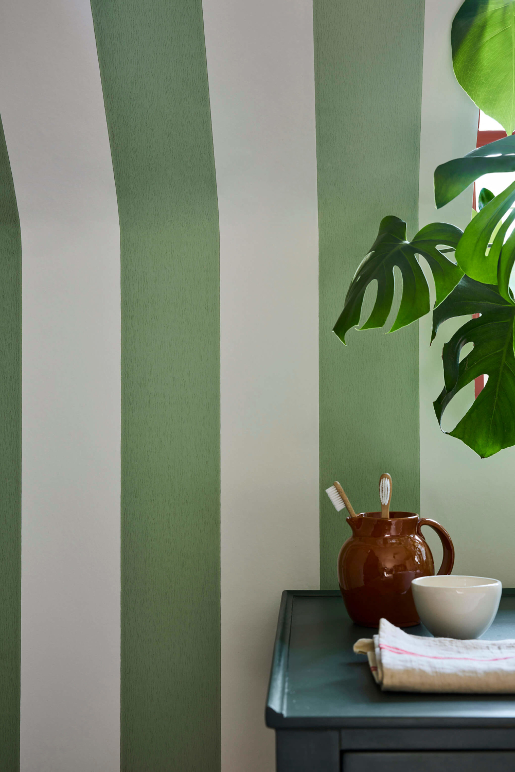 Tapete Broad Stripe - Pea Green