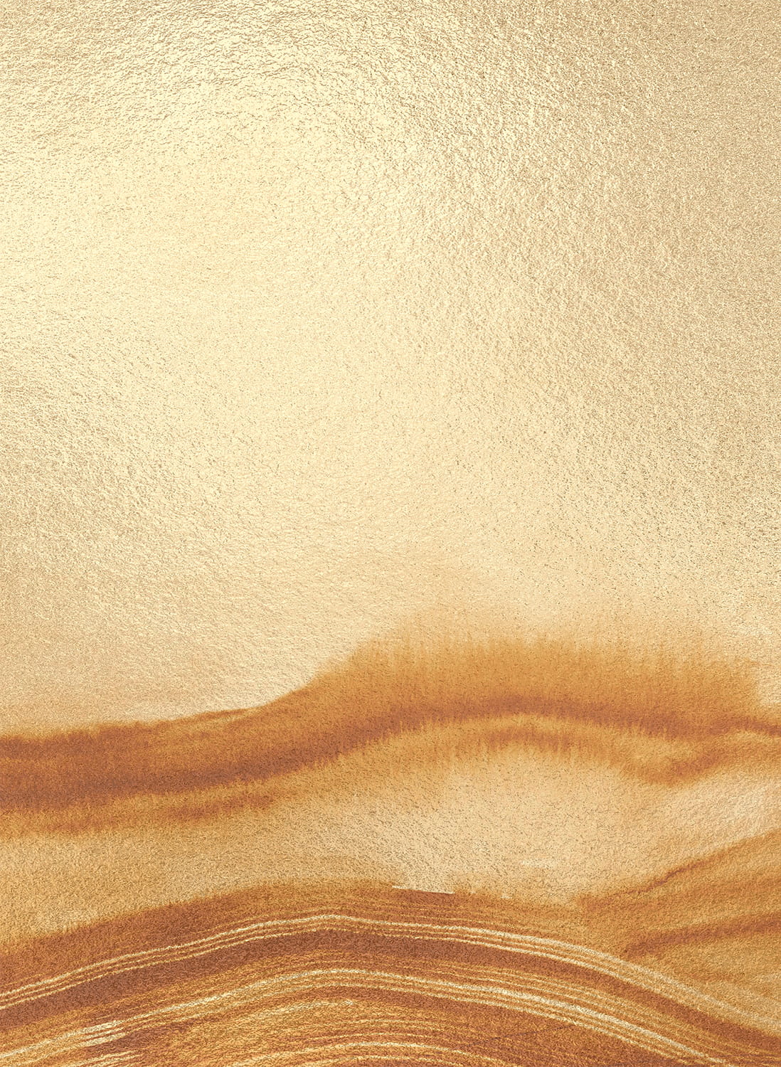 Wandbild Atmospheric Haze Metallics - Gold