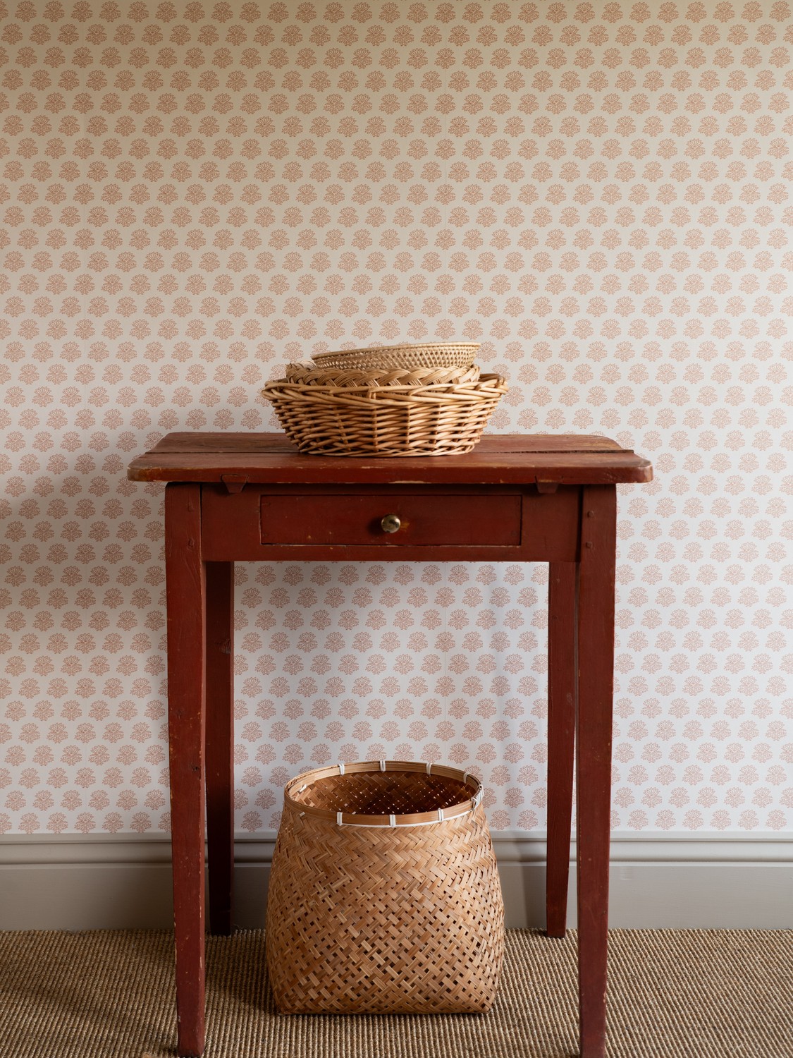 Wallpaper India - Rusty Red
