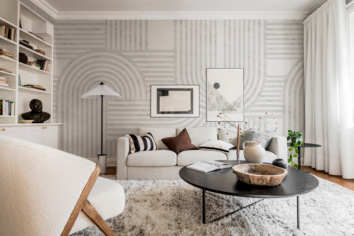 Wandbild Twine - Grey