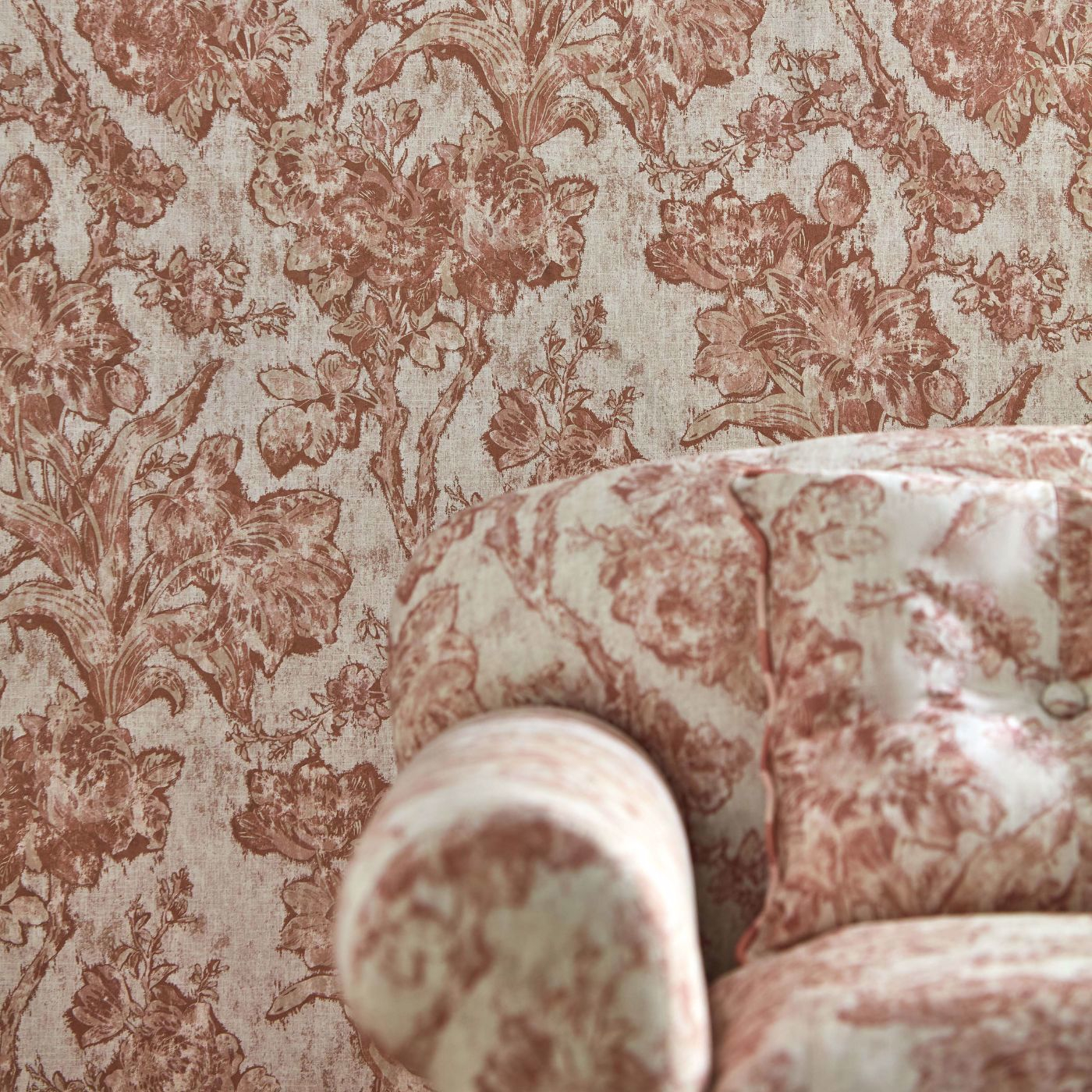 Tapete Fringed Tulip Toile - Putty