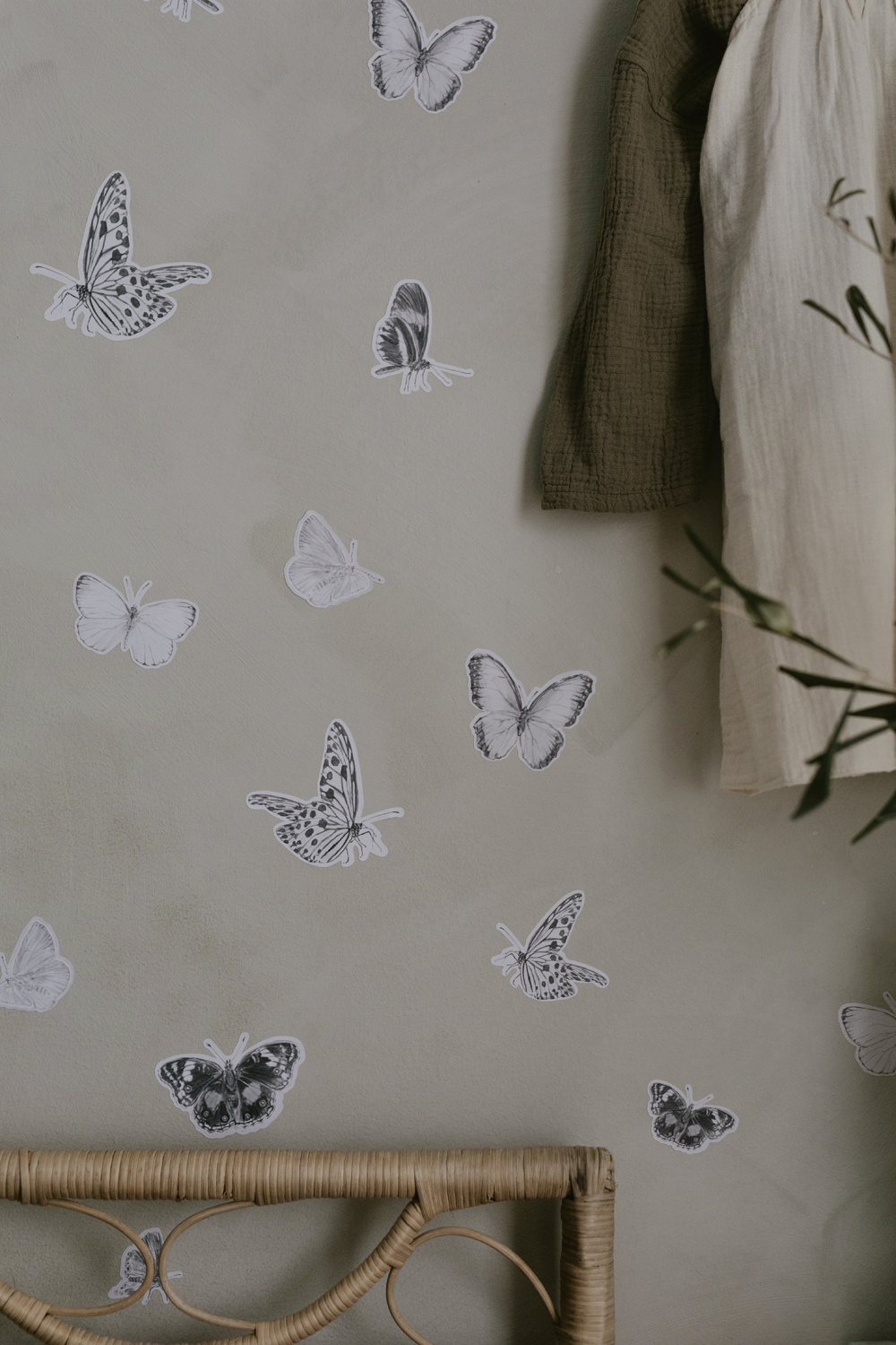Wandsticker Butterfly - Grey