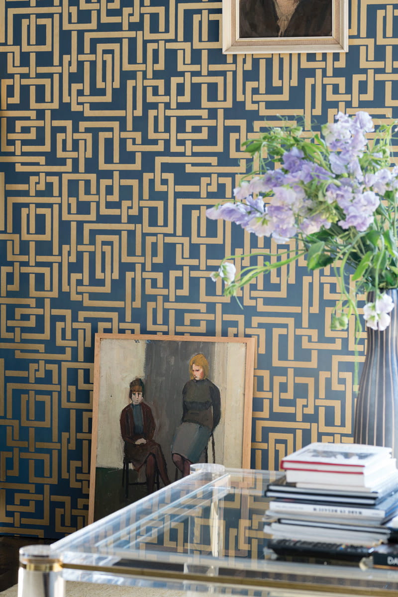 Tapete Enigma - Stiffkey Blue/ Gold
