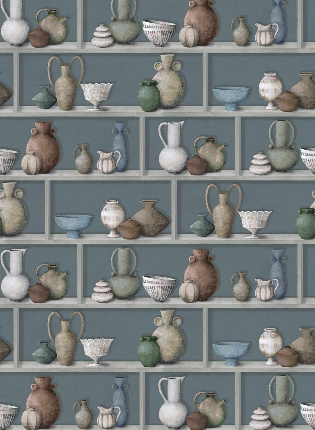 Tapete Raku - Celadon/ Ivory/ Terracott