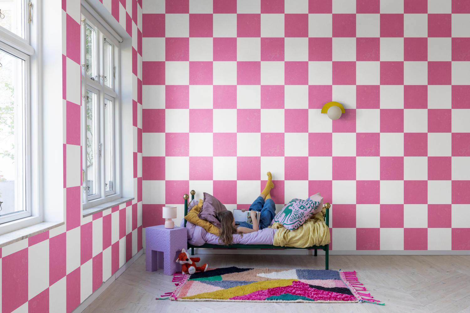 Wandbild Chess - Pink