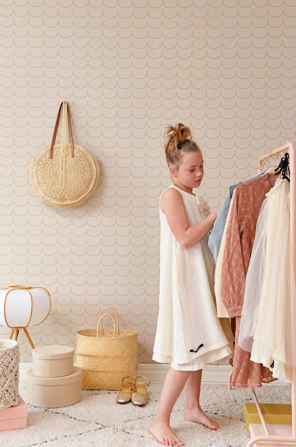 Tapete Drop Curtain - Greige Golden Brown