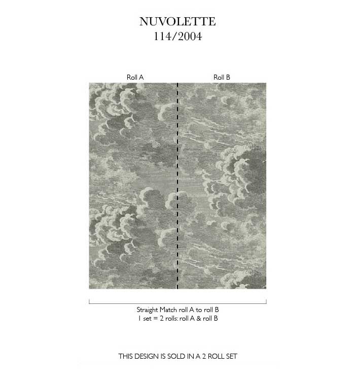 Tapete Nuvolette - Gilver/ Charcoal