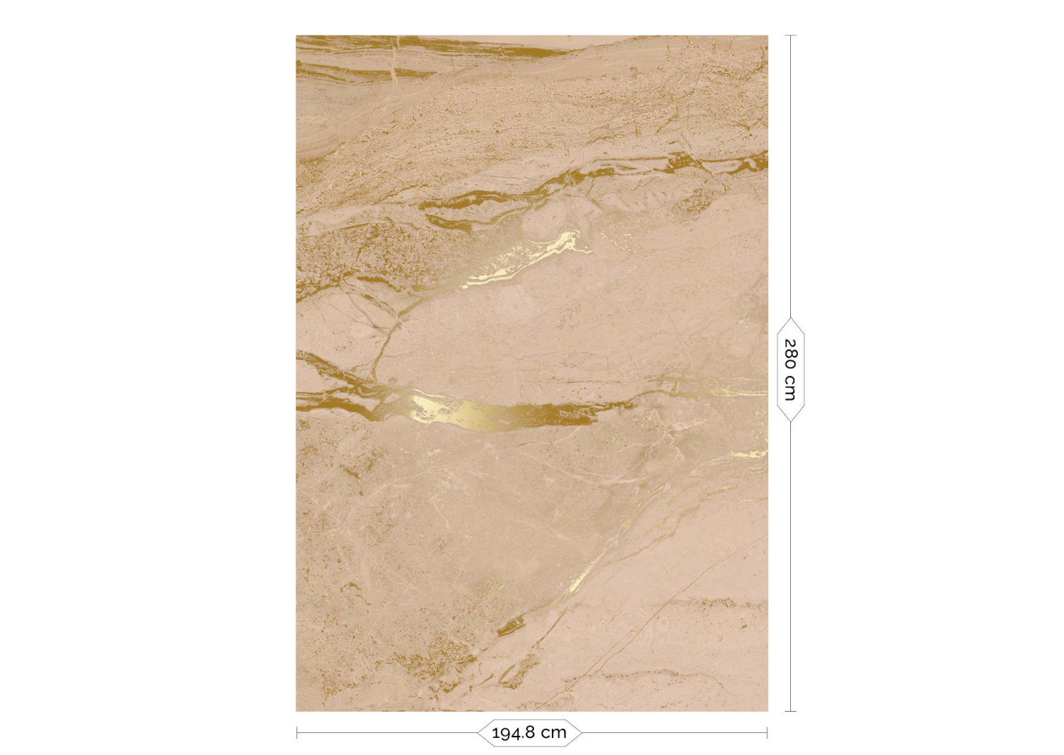 Wandbild Marble Nude Uyterlinde - 195 cm