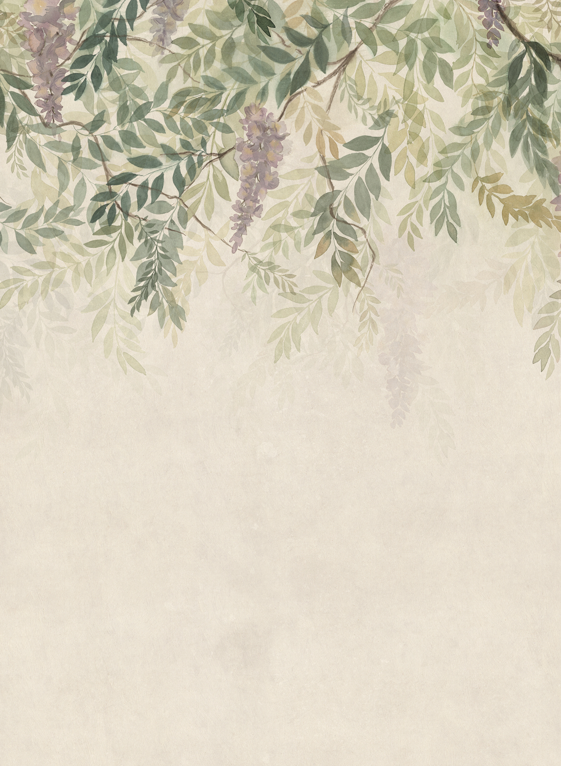 Wandbild Wisteria - green
