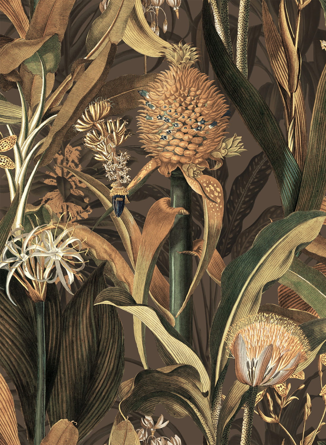 Tapete Blooming Pineapple - Autumn