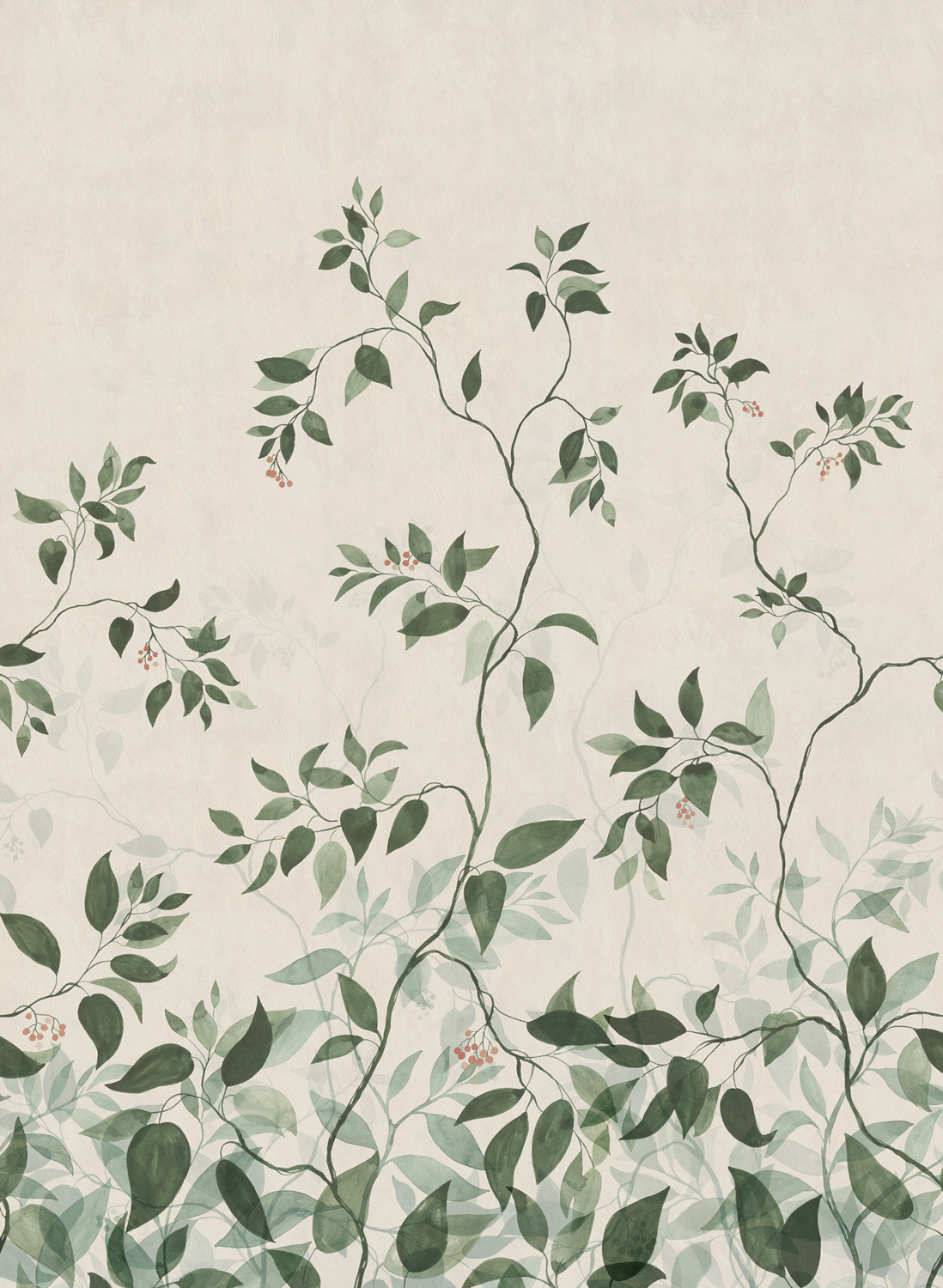 Wandbild Josefine - green