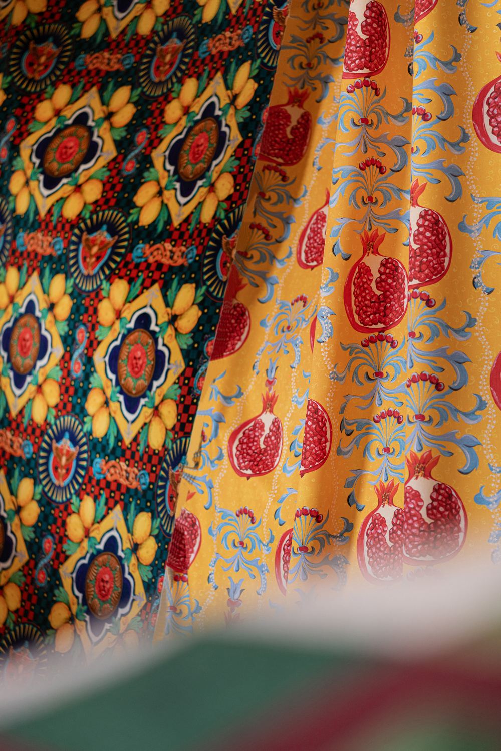 Tissu Melagranata Limone - Cotton Satin - FB00125