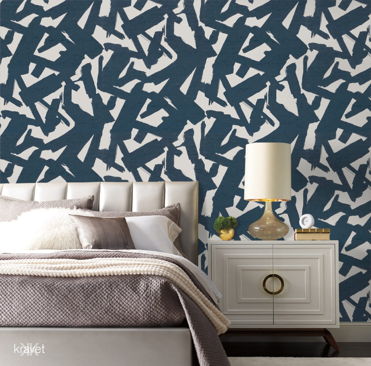 Tapete Bold Lines - Indigo
