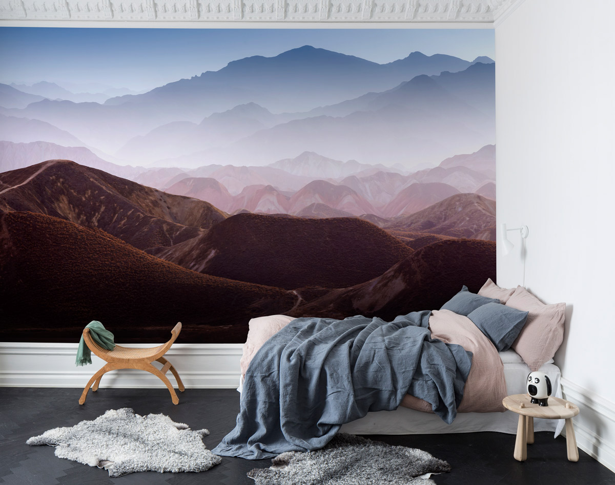 Wandbild Gradient Mountains