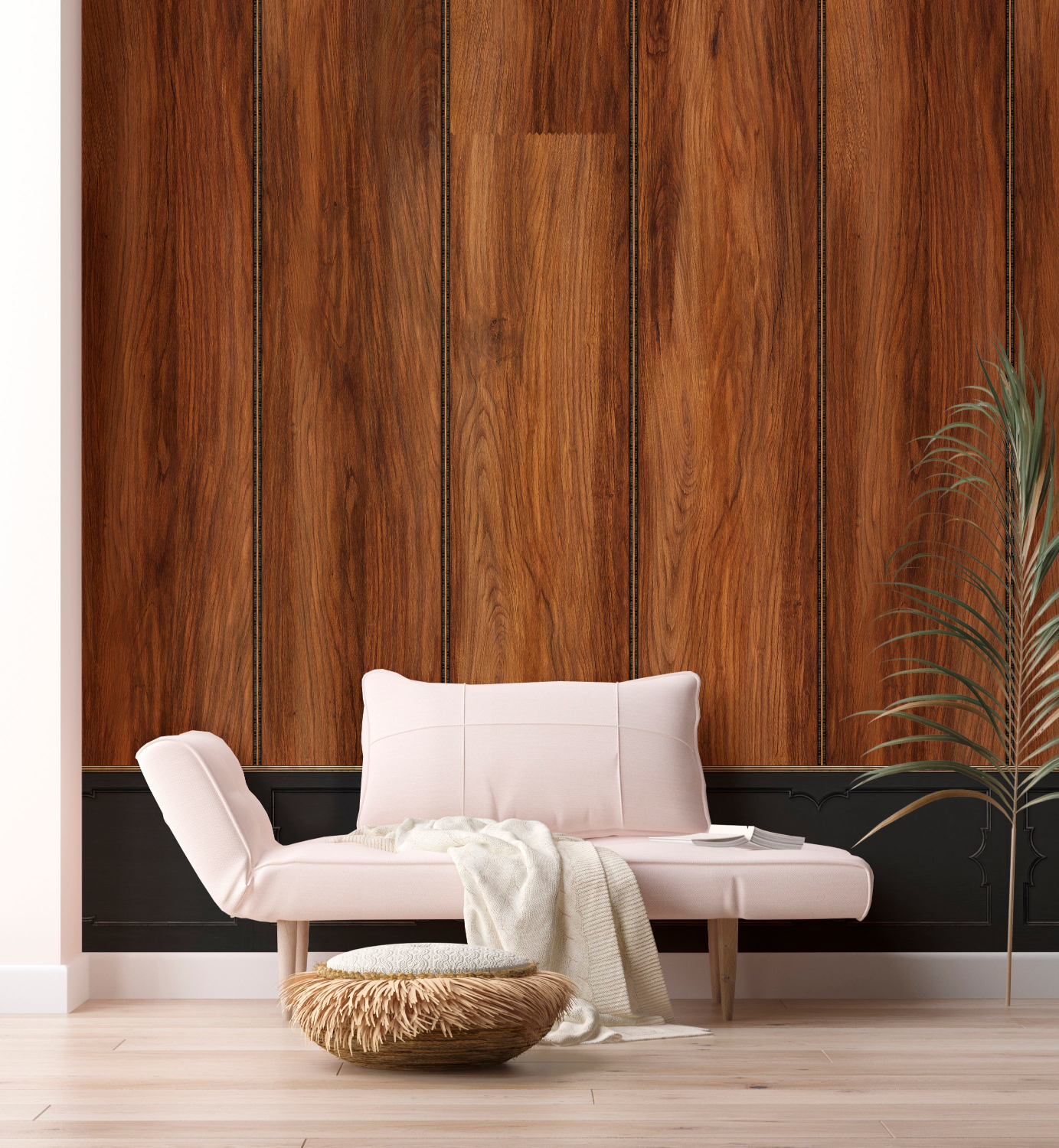 Tapete Wood Panel Mahogany - MRV-29