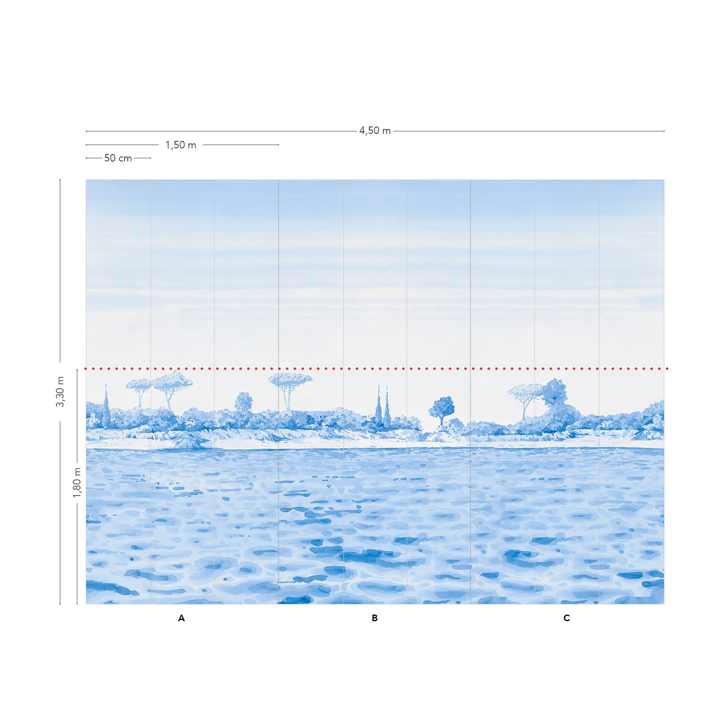 Wandbild Rivage Original - Panel 1