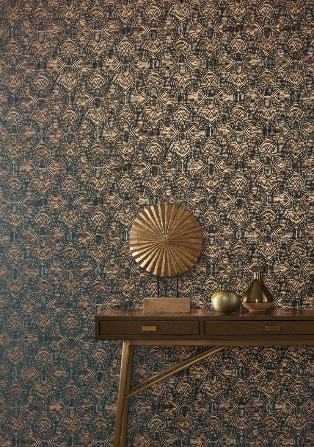 Tapete Uroko - Teal/ Copper