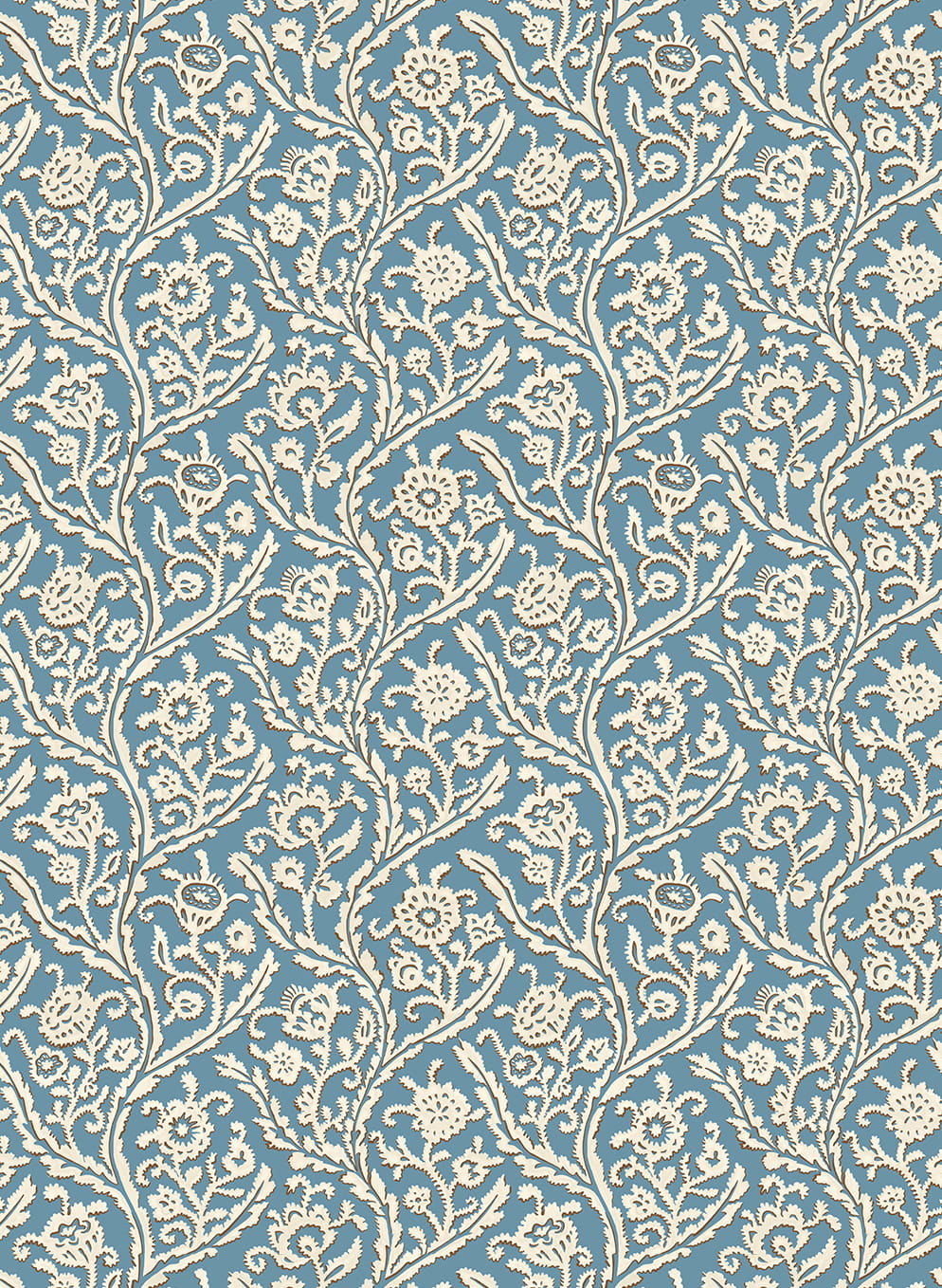 Papier peint Letti - Cyan