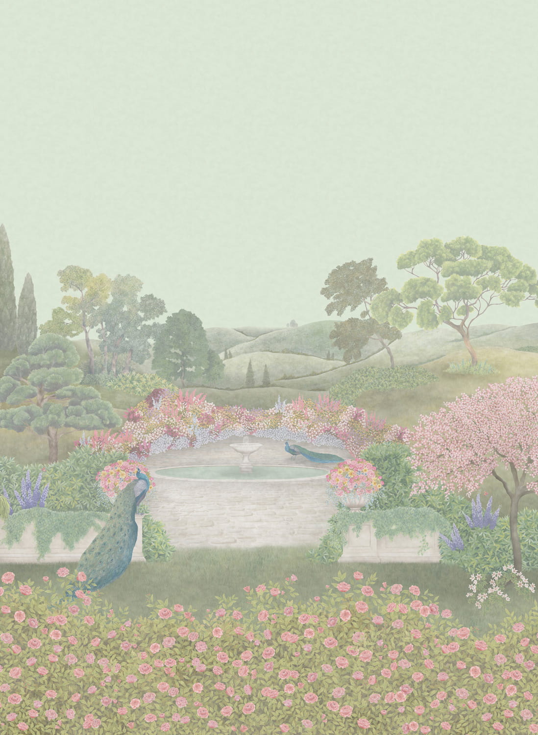 Wandbild Idyll - Blush
