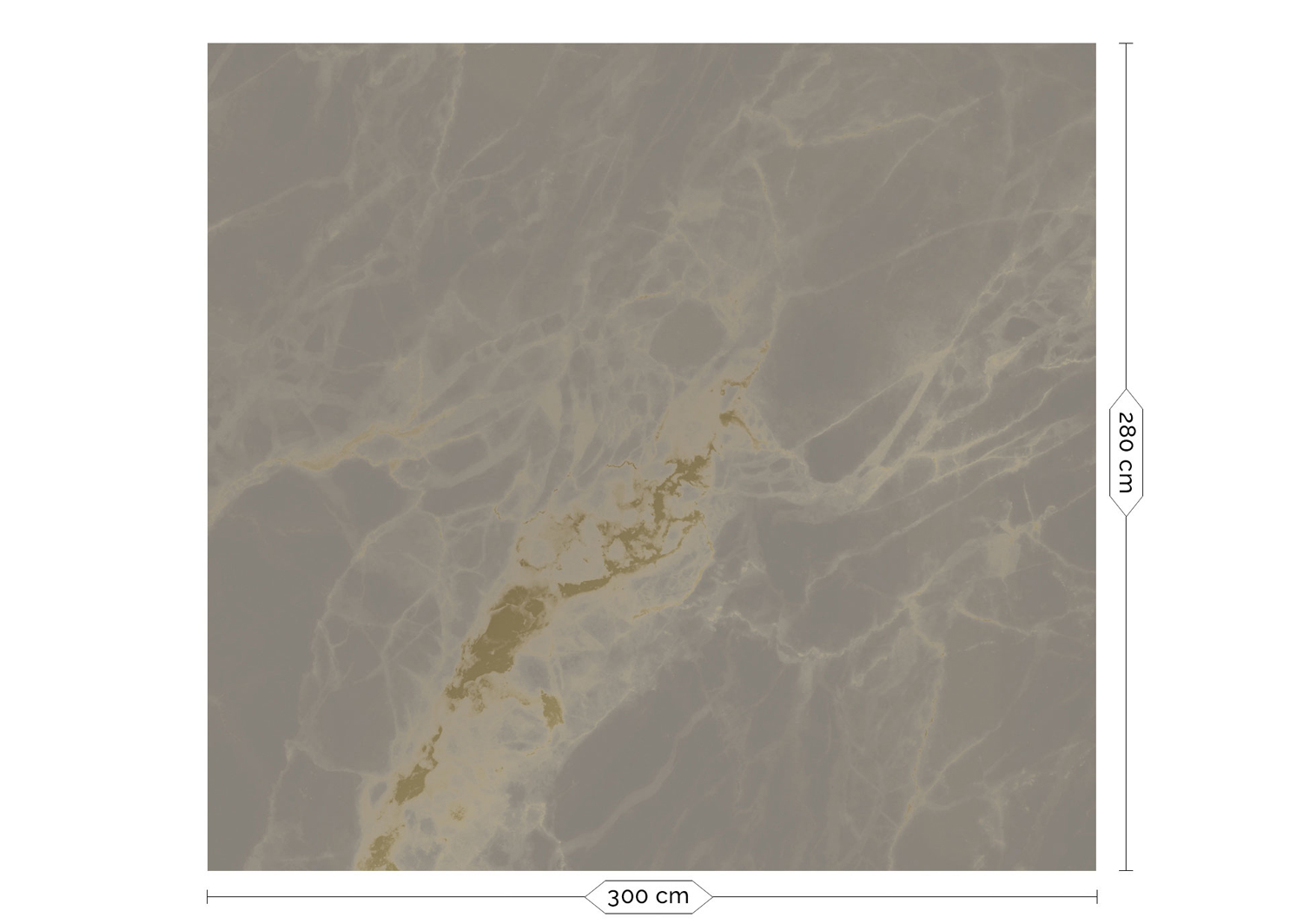 Wandbild Golden Marble Gold 8 - L