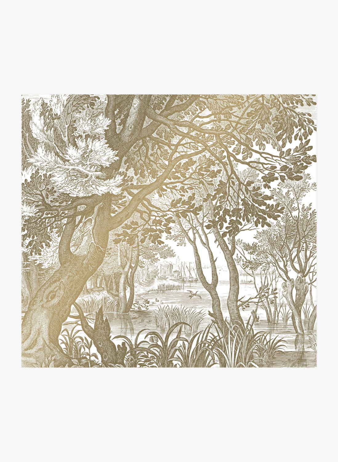 Wandbild Engraved Landscapes Gold 4 - L