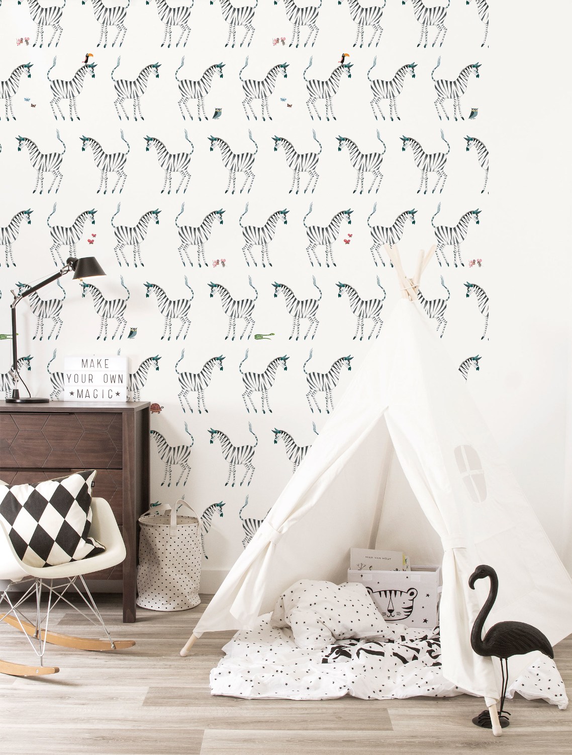 Tapete Zebra - White