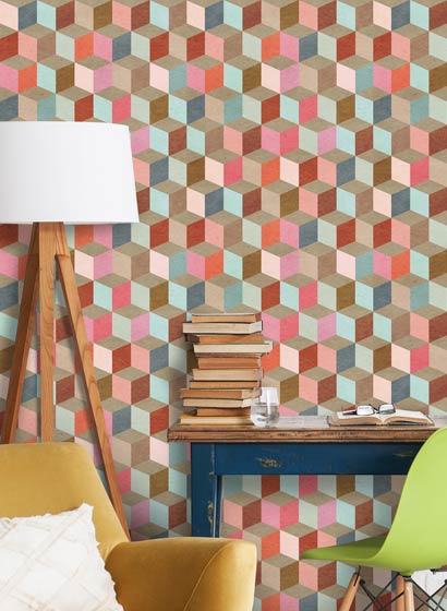 Tapete Coloured Geometry