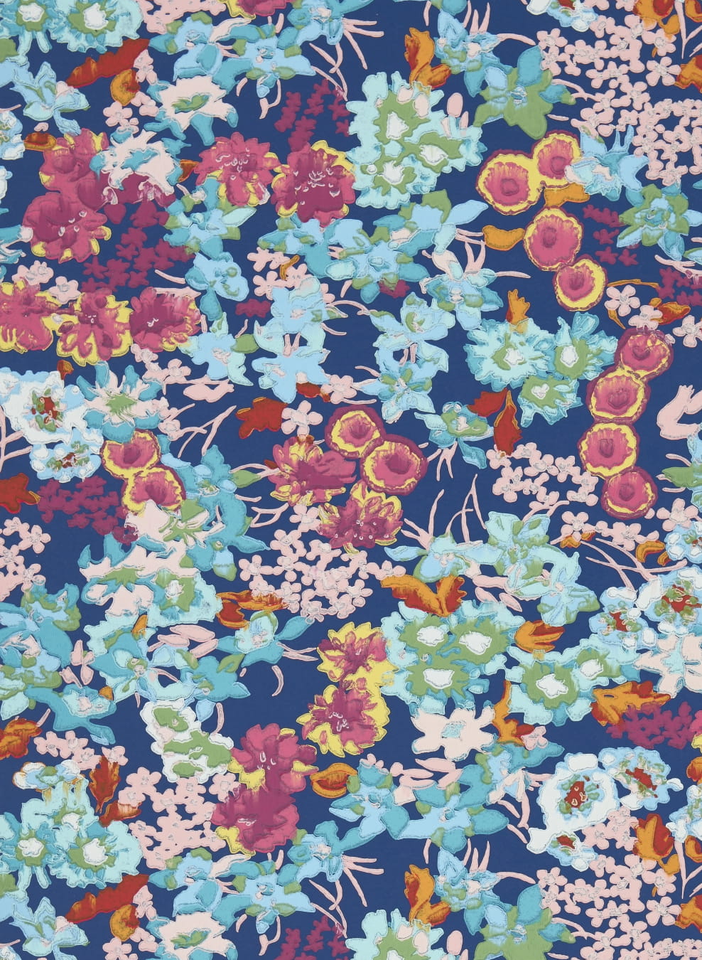 Tapete Wildflower Meadow - Lapis/ Carnelian/ Aquamarine