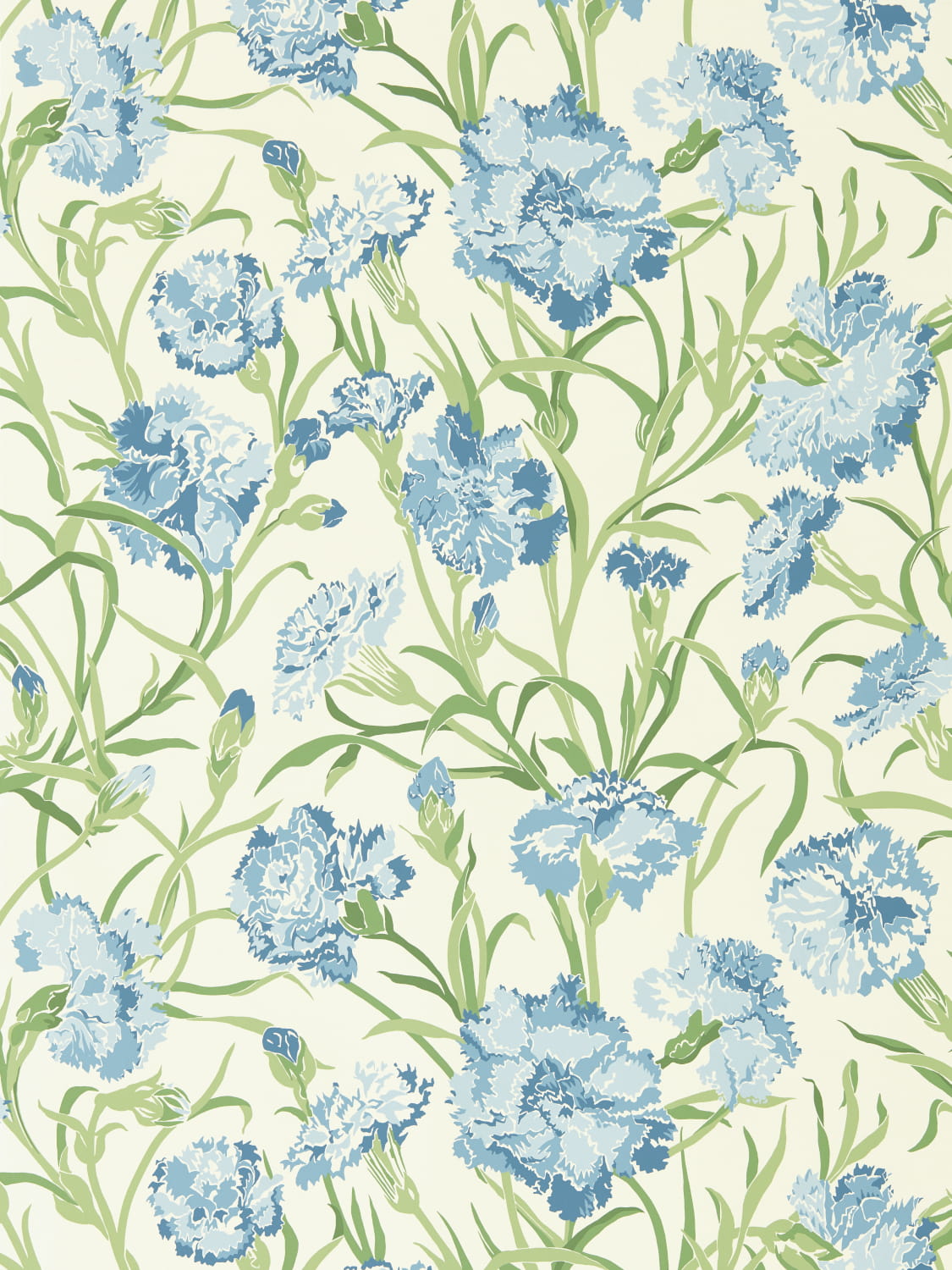 Tapete Fleur de Joie - French Blue/ Succulent/ Soft Focus