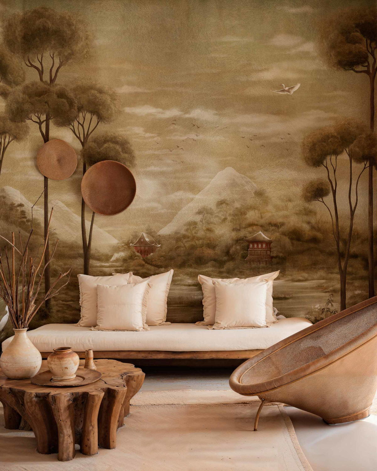 Wandbild Xi Hu Lake - Gold
