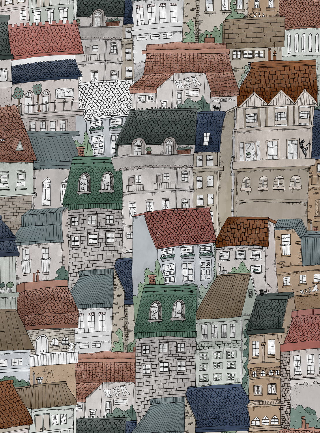 Tapete Dream Town - Fall