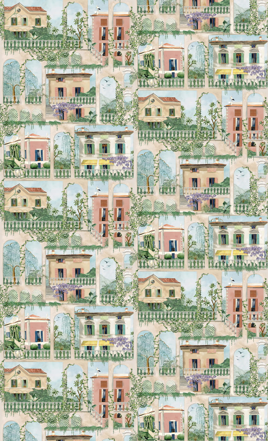 Tapete Villa Como - Terracotta