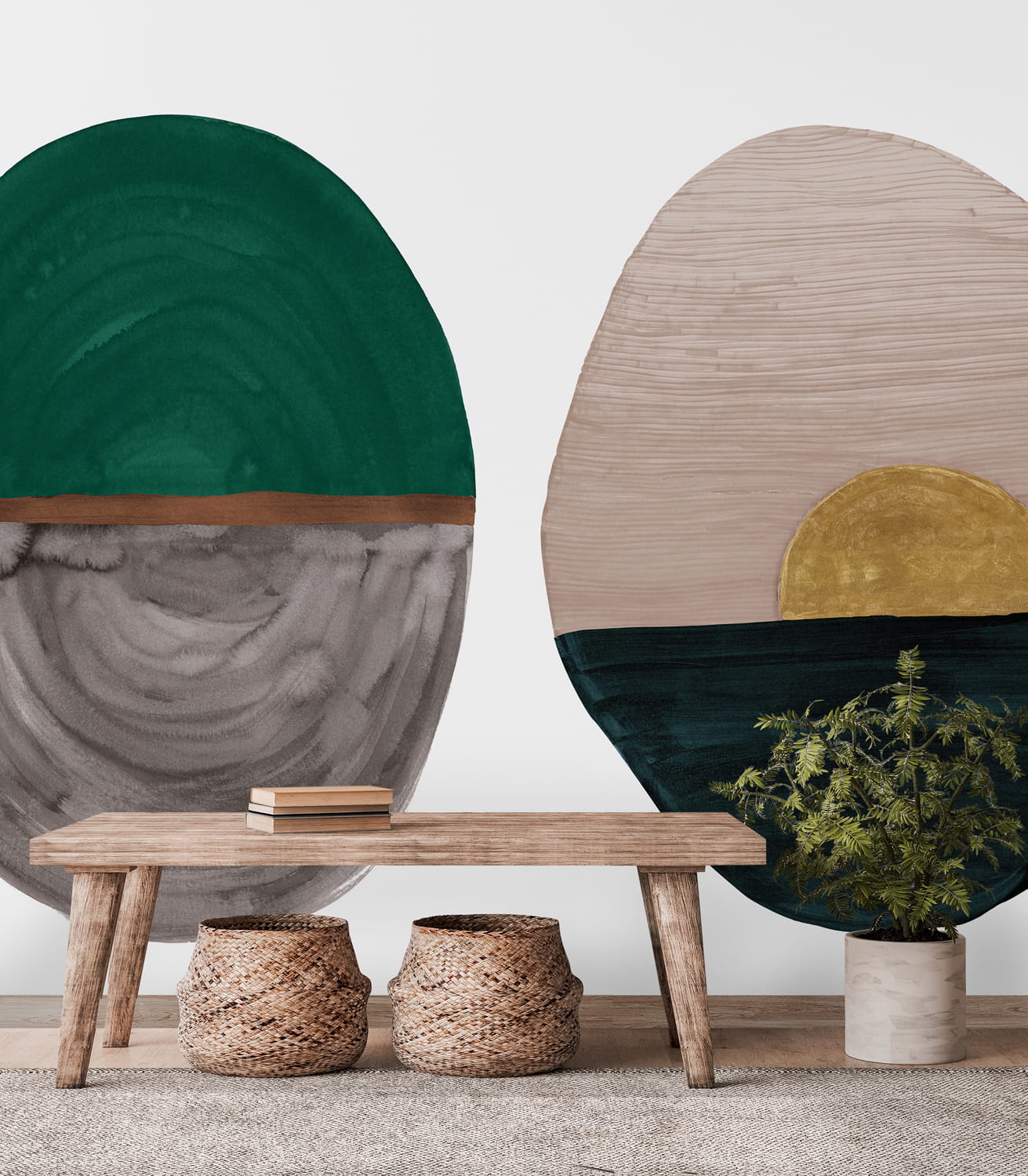 Wandbild Totem - Emeraud