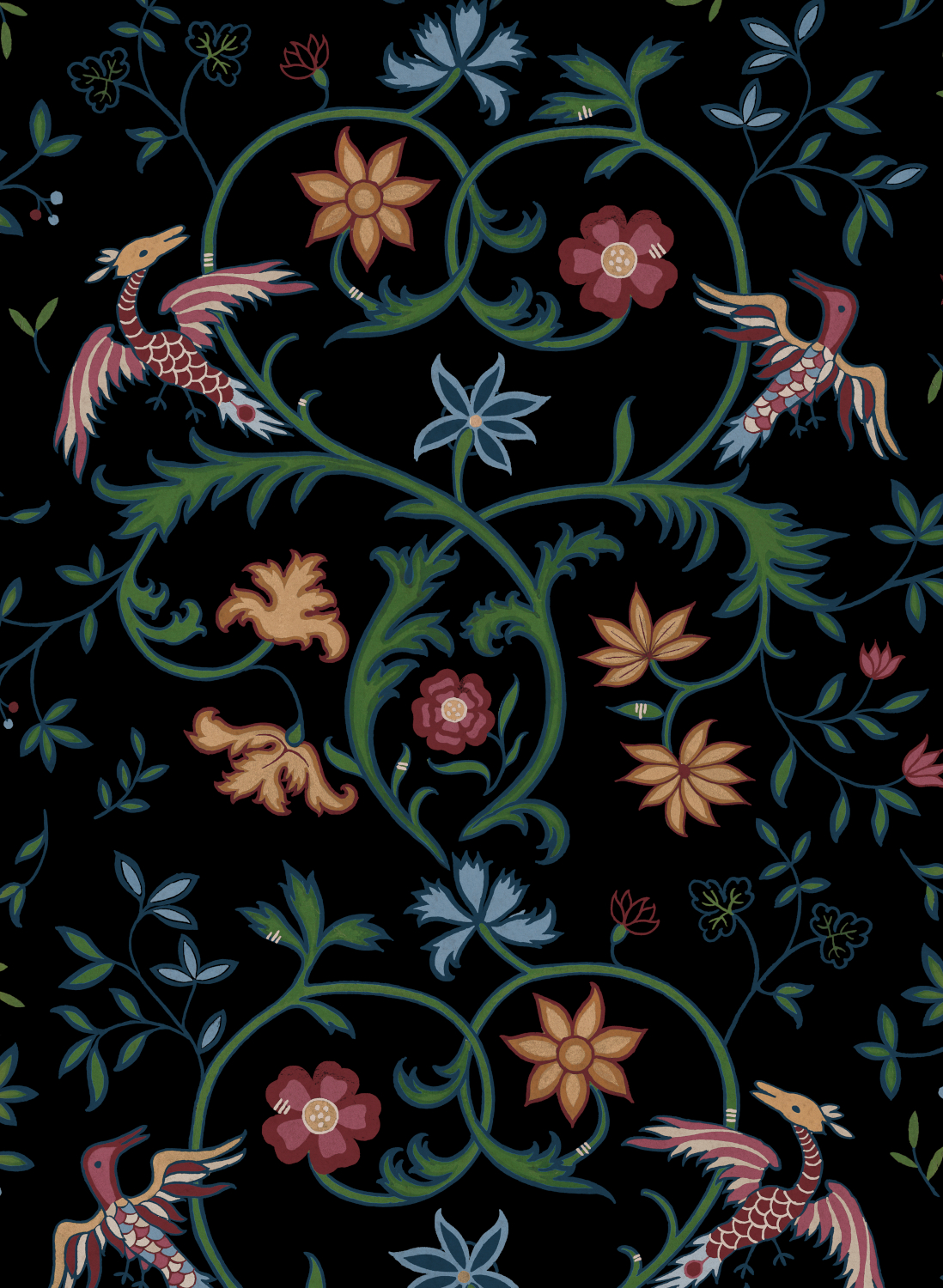 Tapete Antwerp Damask - Onyx